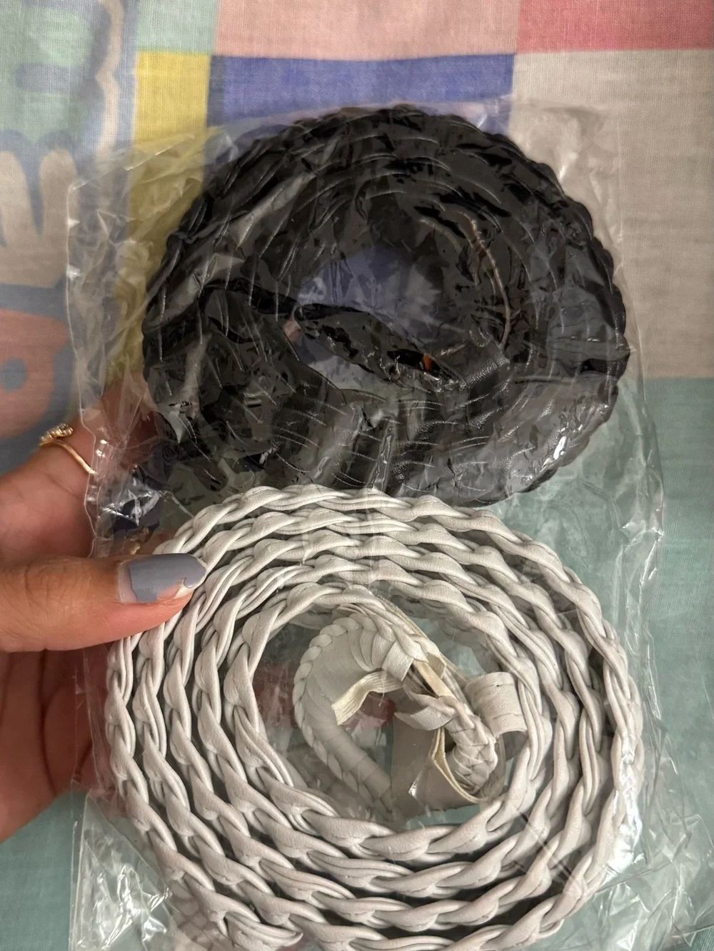 Braided Women’s Belts - Black & White